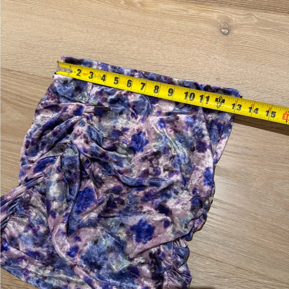NWT Isabel Marant Guilayo Floral print velvet mini skirt - Picture 4 of 11